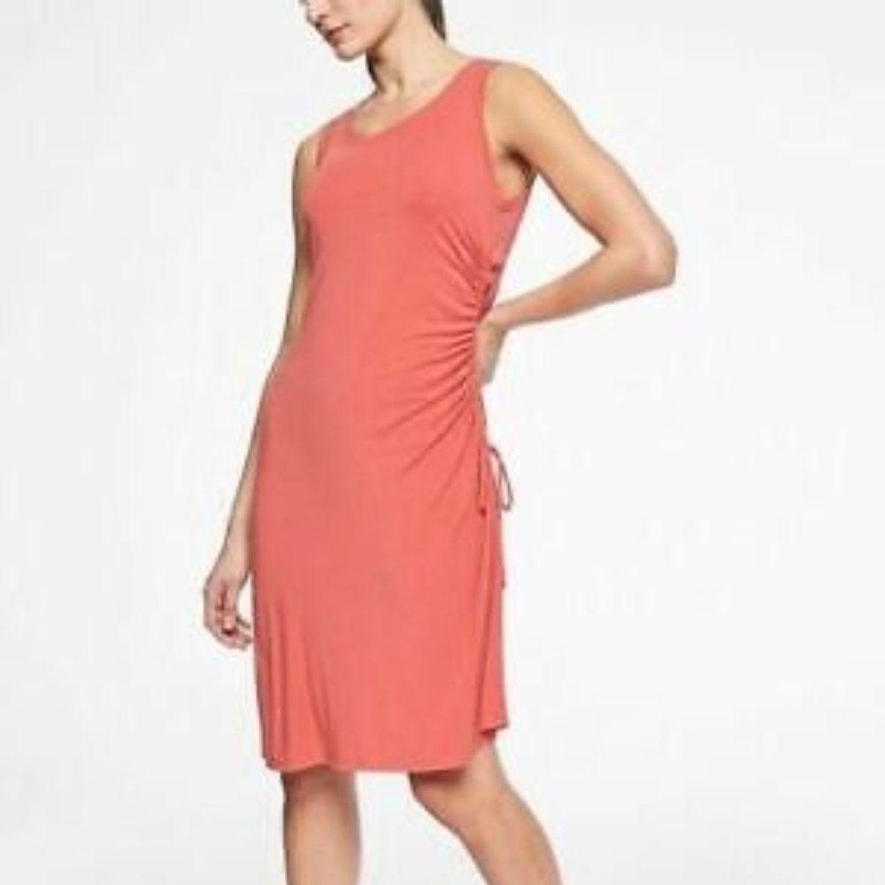 Athleta Side Gather T-shirt Dress M, NWT